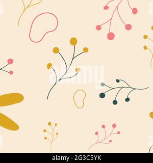 disegno senza giunture con l'immagine dei fiori. illustrazione vettoriale disegnata a mano, motivo senza giunture con l'immagine dei fiori. illustrazione vettoriale disegnata a mano Illustrazione Vettoriale