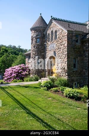 The Ogunquit Memorial Library (1897) - Ogunquit, Maine, USA Foto Stock