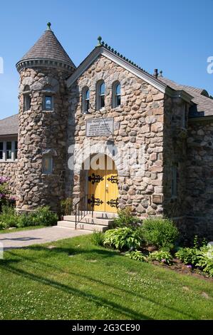 The Ogunquit Memorial Library (1897) - Ogunquit, Maine, USA Foto Stock