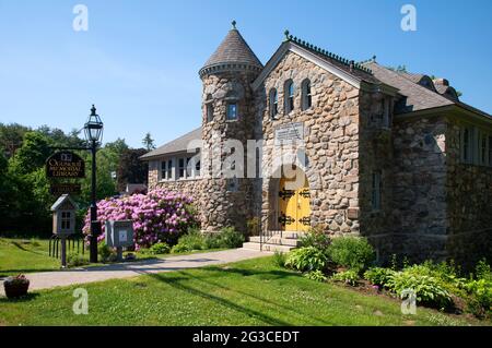 The Ogunquit Memorial Library (1897) - Ogunquit, Maine, USA Foto Stock