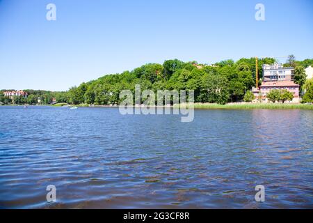 Vista del Svetlogorsk (Kaliningrad Oblast), la Russia. Foto Stock