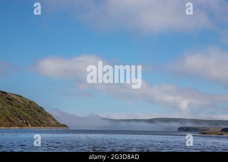 Drakes estero è un estuario esteso nel Point Reyes National Seashore della contea di Marin, sulla costa pacifica della California settentrionale, negli Stati Uniti Foto Stock