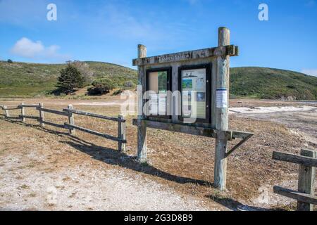 Drakes estero è un estuario esteso nel Point Reyes National Seashore della contea di Marin, sulla costa pacifica della California settentrionale, negli Stati Uniti Foto Stock