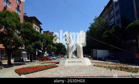 Monumento ai rivoluzionari nazionali dalla Macedonia e Tracia a Sofia, Bulgaria. Foto Stock