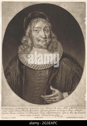 Ritratto del teologo Konrad Tiburtius Rango. . Foto Stock