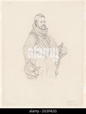 Portret van Jacques de la Faille. . Foto Stock