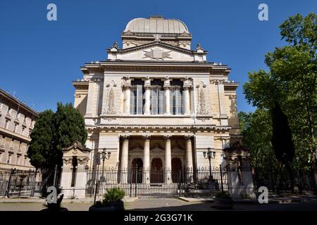 Sinagoga, Ghetto ebraico, Roma, Italia Foto Stock