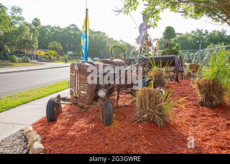 La Green House Nursery è la 'pianta Disneyland' secondo il suo proprietario che ha riempito i 19 acri di giardino e vivaio con fantasioso e divertente Foto Stock