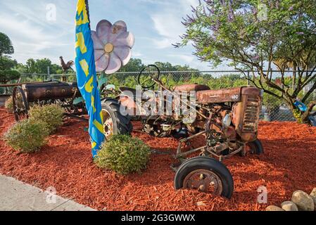 La Green House Nursery è la 'pianta Disneyland' secondo il suo proprietario che ha riempito i 19 acri di giardino e vivaio con fantasioso e divertente Foto Stock