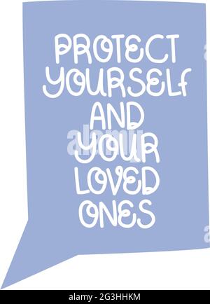 proteggere le parole amate Illustrazione Vettoriale