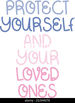 proteggi le scritte che ami Illustrazione Vettoriale