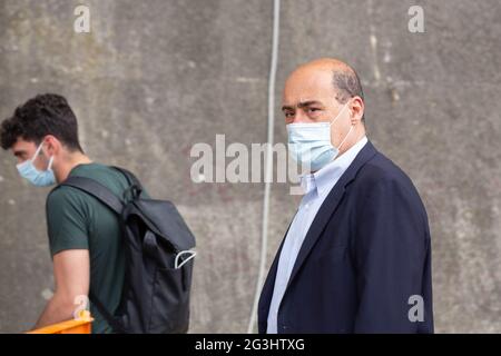 Roma, Italia. 16 Giugno 2021. Nicola Zingaretti, Presidente Regione Lazio (Foto di Matteo Nardone/Pacific Press) Credit: Pacific Press Media Production Corp./Alamy Live News Foto Stock