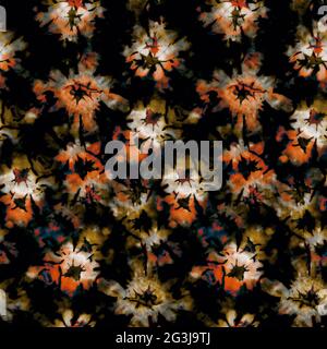 Motivo senza cuciture con motivi Abstract in stile Tie Dye Foto Stock