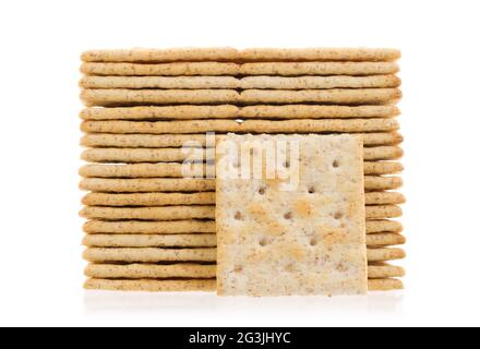 Pila di cracker Foto Stock