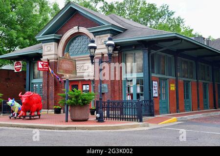 Paducah, Kentucky, Stati Uniti. La storica William Clark Market House nel centro di Paducah. Foto Stock