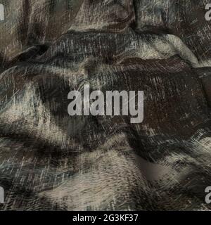 Un'immagine astratta di sfondo 3d stropicciato tessuto texture. Foto Stock