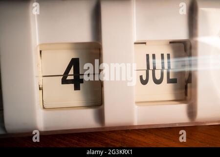 Il 4 luglio è il giorno dell'Indipendenza Foto Stock