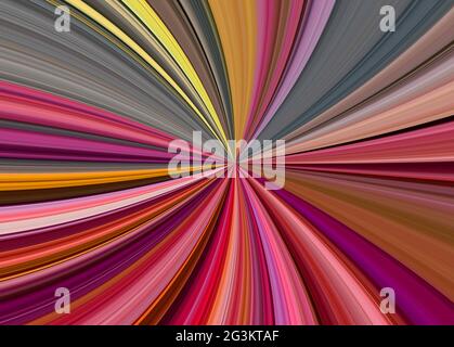 Astratto viola, rosa, giallo, grigio linee curve, sfondo astratto Foto Stock