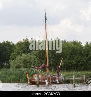 Nave a vela nei Paesi Bassi Foto Stock