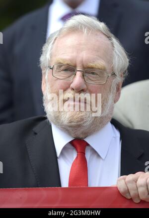 John Spellar MP (Labor: Warley) in occasione di un evento per pubblicizzare il conto del membro privato di Barry Gardiner per porre fine alle pratiche di lavoro 'Fire and Rehire'. Westmi Foto Stock