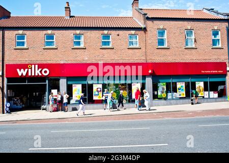 Wilko, High Street, Northallerton, North Yorkshire, inghilterra Foto Stock