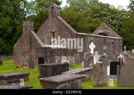 Castle Town Cemetery, County Tipperary, Irlanda Foto Stock