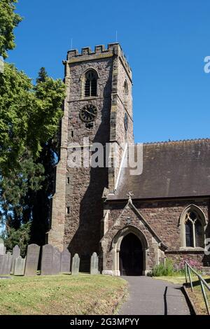 San Michele e Tutti gli Angeli Chiesa, Croft, Leicestershire, England, Regno Unito Foto Stock