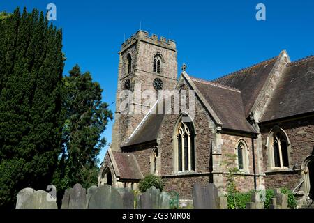 San Michele e Tutti gli Angeli Chiesa, Croft, Leicestershire, England, Regno Unito Foto Stock