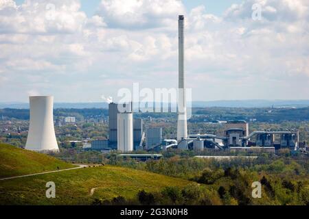 «07.05.2021, Herne, Renania settentrionale-Vestfalia, Germania-STEAG centrale combinata di produzione di calore ed energia elettrica a Herne. 00X210507D019CAROEX.JPG [VERSIONE DEL MODELLO: NO, CORRETTA Foto Stock