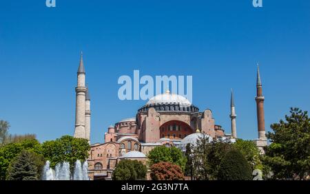 Hagia Sophia, il monumento famoso in tutto il mondo Foto Stock