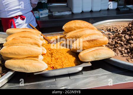 Pane tradizionale turco Foto Stock