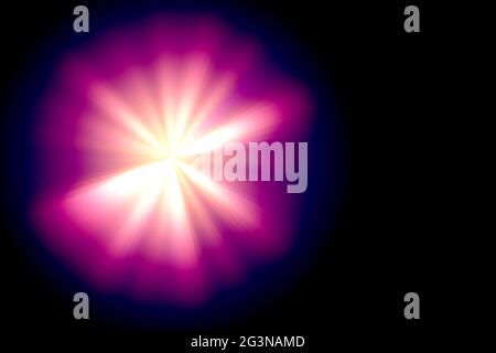 Immagine astratta della svasatura di illuminazione Foto Stock