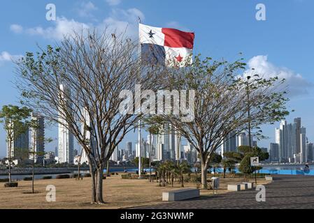 Skyline della città di panama, la capitale della repubblica di panama Foto Stock