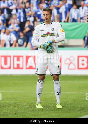 Calcio tedesco Alexander Schwolow SC Freiburg DFB DFL calcio Bundesliga stagione 2019-20 Foto Stock