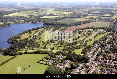 Veduta aerea del Sand Moor Golf Club, Alwoodley, Leeds 17 Foto Stock