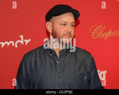 Il cantante e compositore americano Matt Simons al 25° gala Jose Carreras il 12.12.2019 a Lipsia Foto Stock