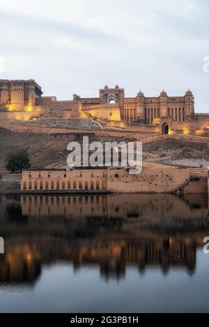 Tramonto sul forte di amer Foto Stock