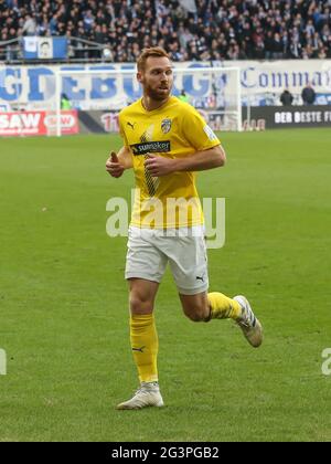 Il calciatore tedesco Nico Hammann del FC Carl Zeiss Jena DFB 3° campionato 2019-20 Foto Stock