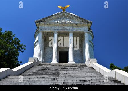 Il monumento dell'Illinois, il Vicksburg National Military Park. Foto Stock