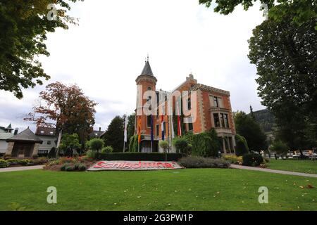AUSTRIA, STIRIA, SCHLADMING - 03 OTTOBRE 2019: Municipio di Schladming Foto Stock