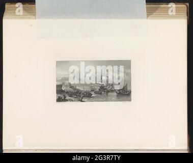 Presa di den Briel, 1572; Inemerazione del Briel attraverso i giganti dell'acqua. 1° aprile 1572. Prendendo van den Briel, 1 aprile 1572. Le gomme dell'acqua entrano con le piccole barche a terra. Parte del gruppo di rughe in acciaio ai dipinti della storica galleria della Società Arti et Amicitiae. Foto Stock