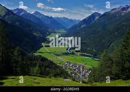 Valle Lech, alpi lechtal, austria, tirolo Foto Stock