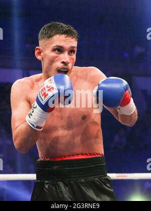 WBC Junior Inter-conti campione leggero Nenad Stanic SES Boxing Team Germania Foto Stock