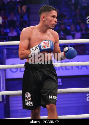 WBC Junior Inter-conti campione leggero Nenad Stanic SES Boxing Team Germania Foto Stock