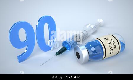 RS Impfung Spritze 90 Aufeinander Nah0026.jpg Foto Stock