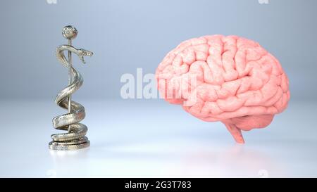 Neuroscienze mediche Foto Stock