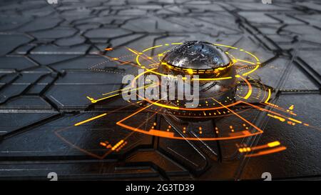 Scifi Futuristick sfondo Foto Stock