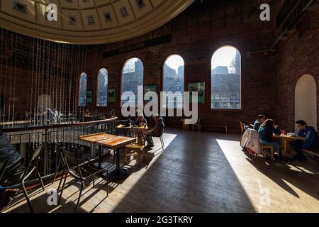 Mercato storico di Quincy a Boston Foto Stock