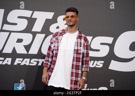 Madrid, Spagna. 17 Giugno 2021. Abraham Mateo partecipa al film veloce e furioso Photocall 9 al cinema Kinépolis Ciudad de la Imagen. Credit: SOPA Images Limited/Alamy Live News Foto Stock