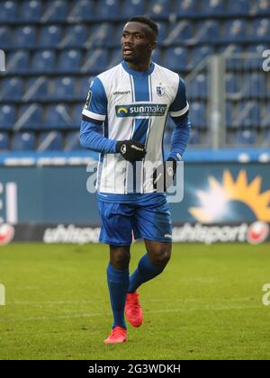 Calciatore tedesco-ghanese Sirlord Conteh 1° FC Magdeburg DFB 3° campionato 2020-21 Foto Stock
